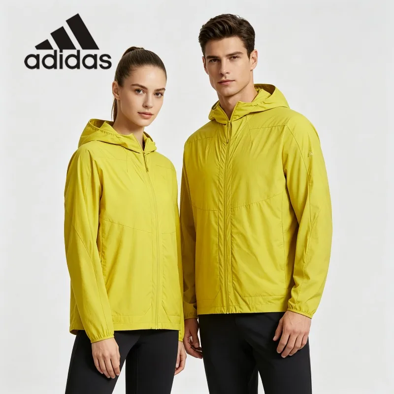 adidas Woven Mesh Lined Woven Jacket Spring Breathable Ventilated Gym Training OuterwearJZ8402 1PCS