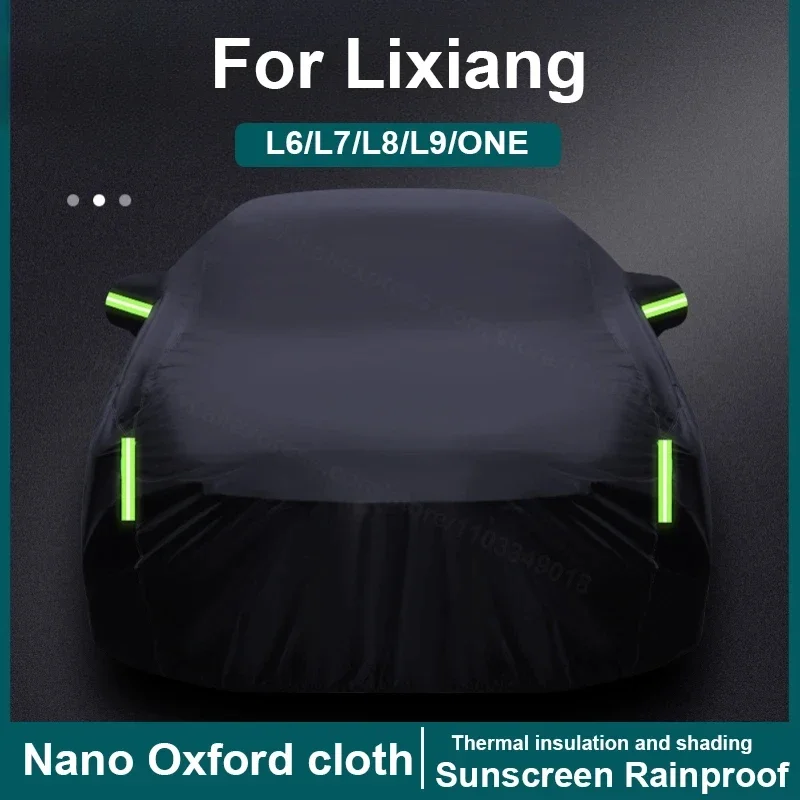 Nano Cloth Car Coat for Lixiang L6 L7 L8 L9 Car Coat Sunscreen and Rainproof Four Season Universal Waterproof Dustproof Sunshade