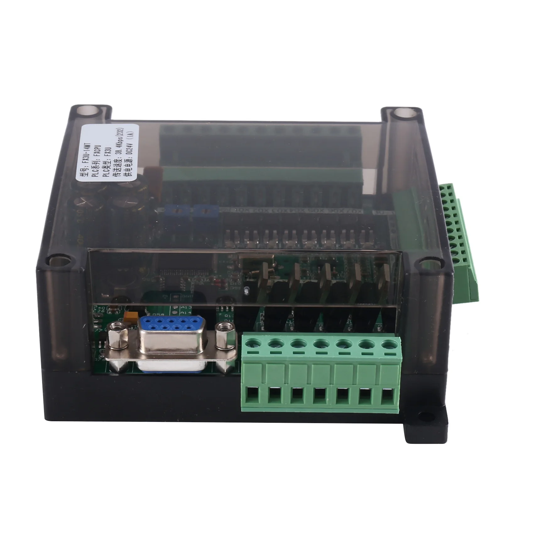 Baru! !1 Buah FX3U-14MT Kompatibel dengan FX1N 2N PLC Industri Fx3u Daftar Data 8 In 6 Out Analog 6AD 2DA Modbus (A)