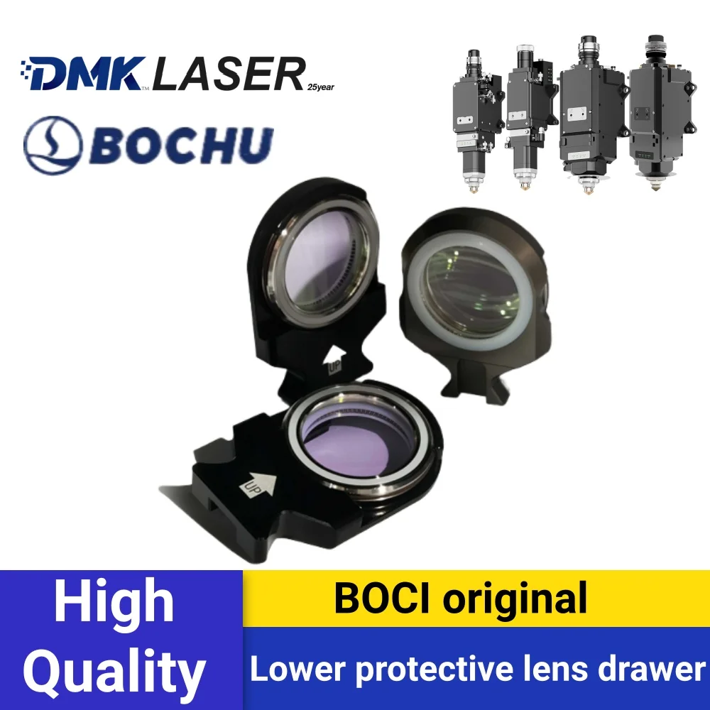 BOCHU Original Laser Cutting Head lower Protective Lens Assembly Windows drawer base for BOCI laser cutter gun BLT421S/BLT421TS