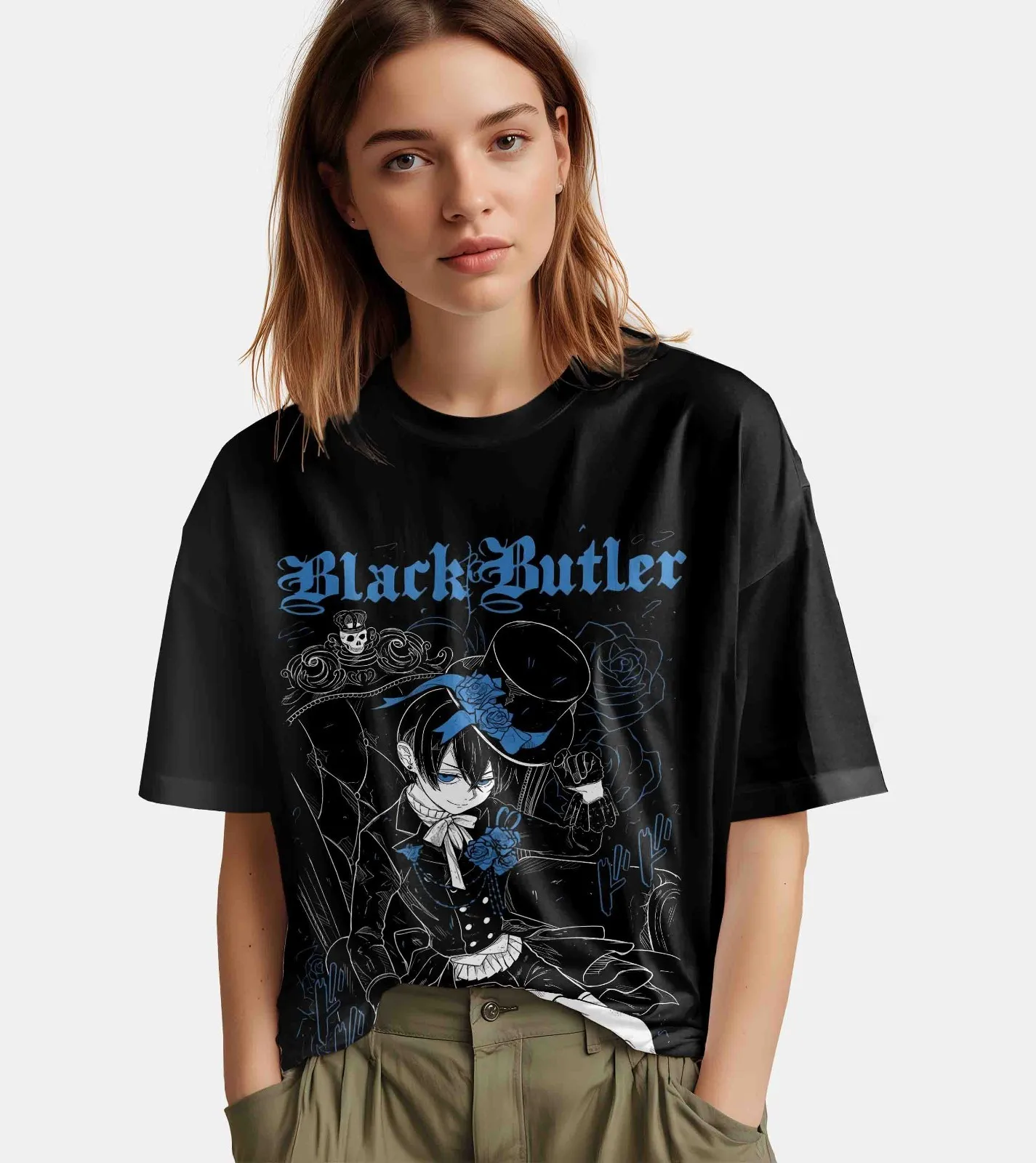 Black Butler T-Shirt Ciel Phantomhive Shirt Sebastian T-Shirt Yana Anime Tshirt - view 4