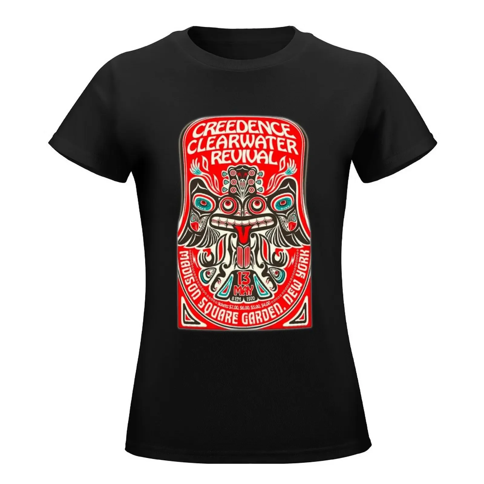 Creedence Clearwater Revival 1970 T-Shirt plus size tops tops graphics Women clothing