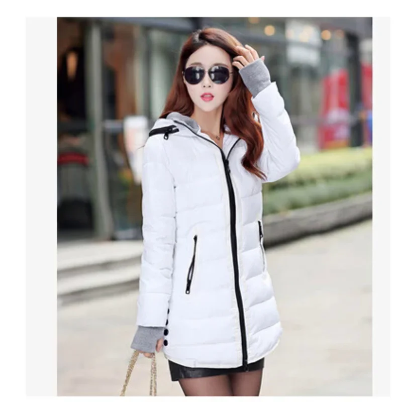 wadded jacket female 2015 new women's winter jacket down cotton jacket slim parkas ladies coat plus