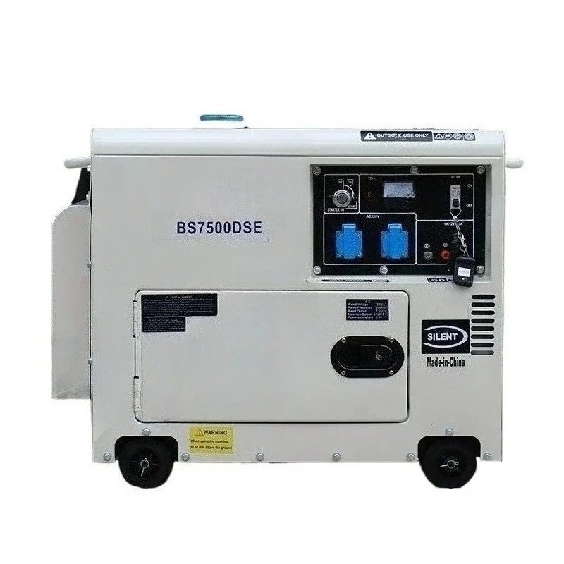 

3kw 5kva 5000w 6000 Watt 6.5kva 220v Portable Silent Silencers Diese Generator Set
