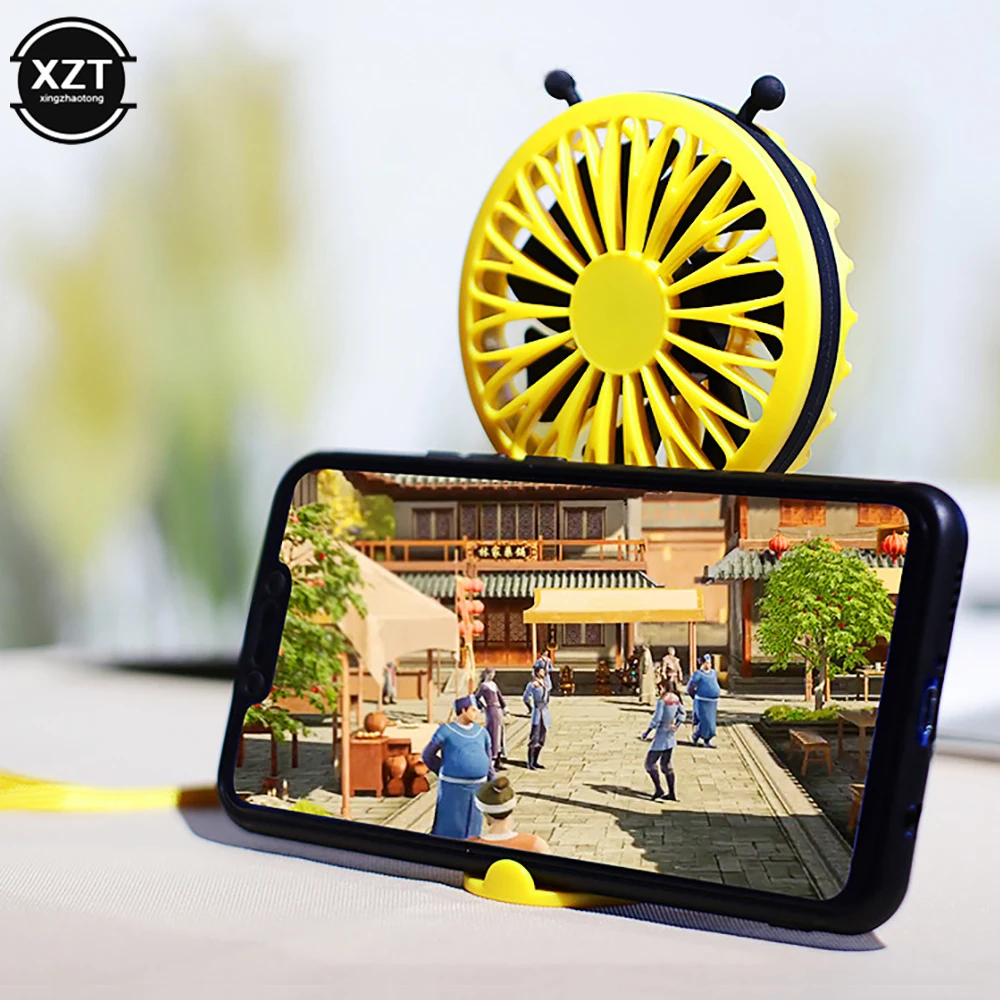 ใหม่พัดลม USB ตั้งโต๊ะแบบพกพาไร้เสียงขนาดเล็กพัดลมระบายความร้อนมือถือชาร์จไฟได้ของขวัญกลางแจ้งแบตเตอรี่พัดลมมือถือยาวนาน