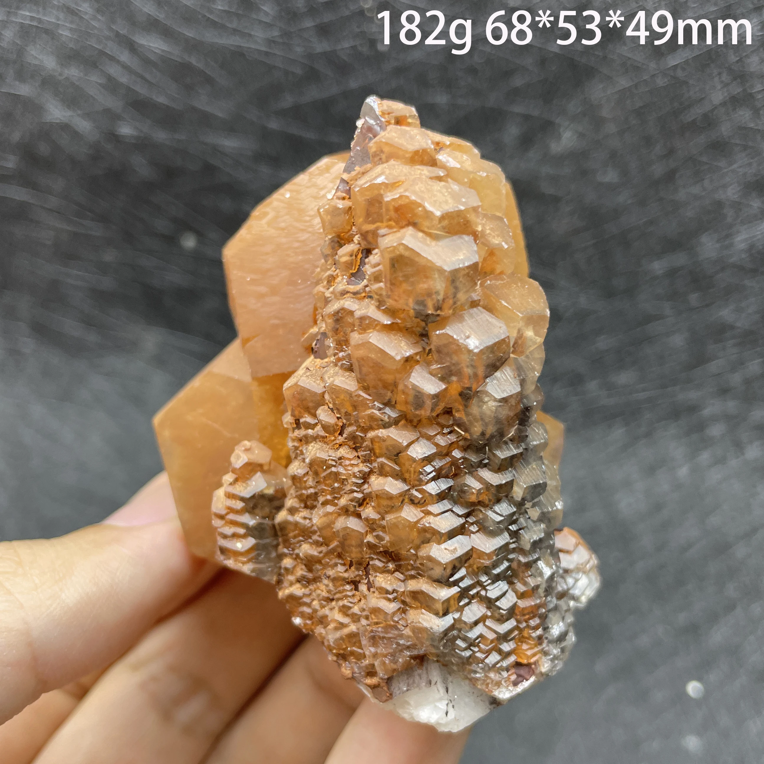 الحجر الطبيعي الماس الأحمر الكالسيت الكريستال عينة معدنية تعليم الكوارتز الخام الصخور الديكور شفاء هدية #5