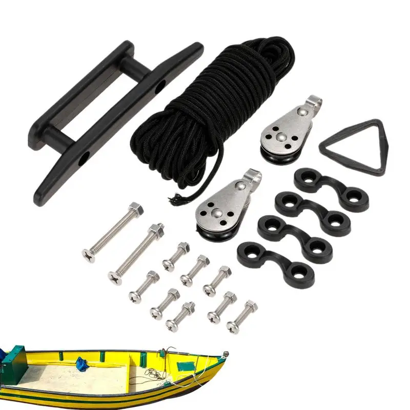 

Kayak Trolley Kit Heavy Duty Stability Kit For Kayaks Ring Pad Eyes Rope Cleat Carabiner System 30 Feet Paracord Boat