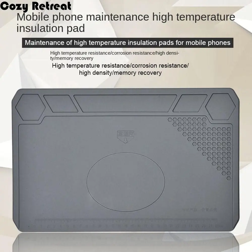 

Anti-Static Heat Insulation Soldering Mat Desk Platform Heat Resistant Repair Pad Silicone ESD Working Pad Maintenance Platform