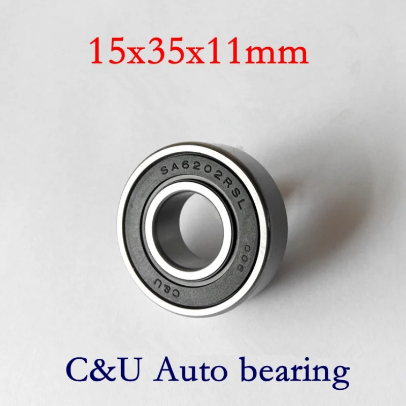 10pcs C&U high speed low noise SA6202-2RSL/Z3  Auto alternator bearing 15*35*11mm Car dynamo Automotive motor bearings 15x35x11