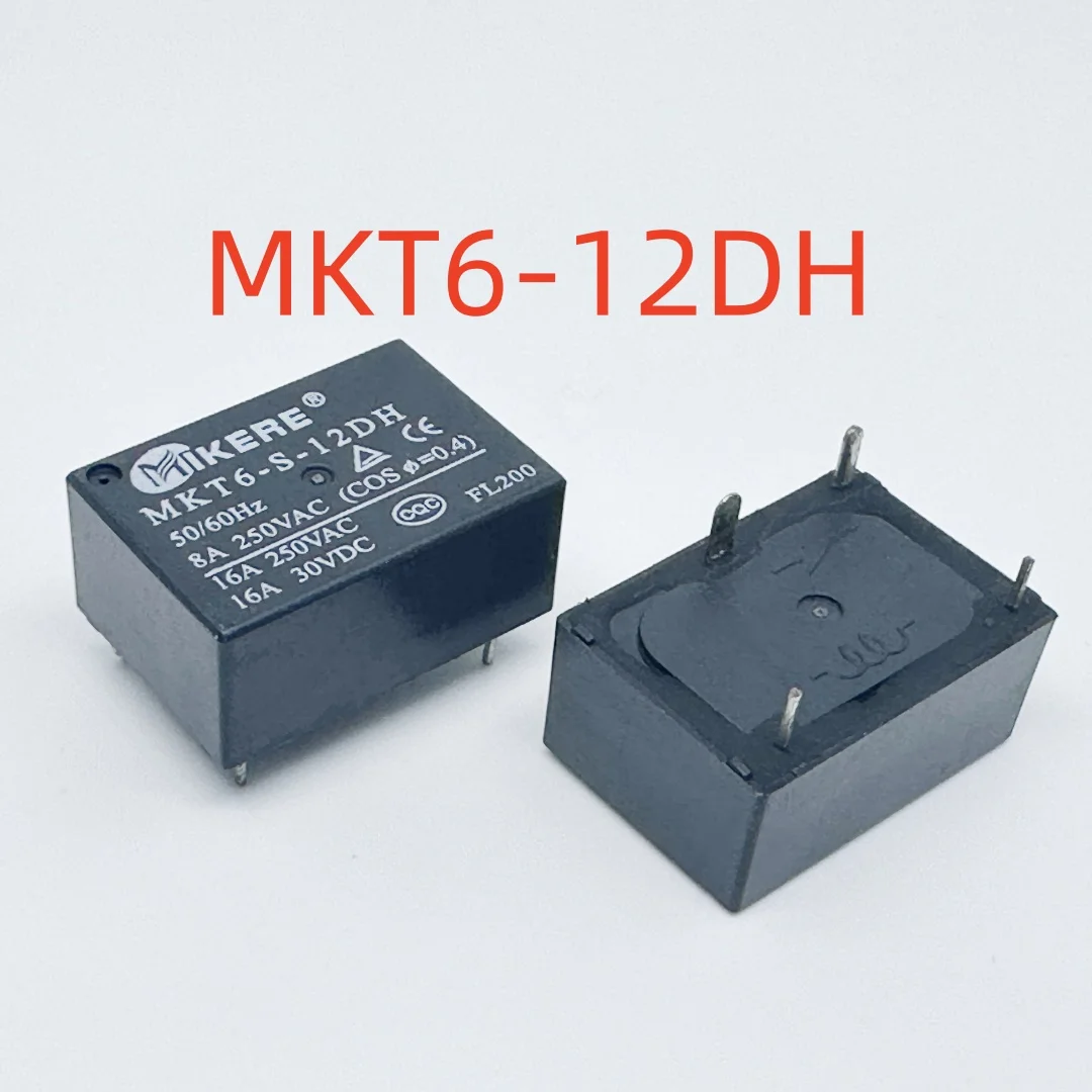 New MKT6-S-05DH ; MKT6-S-09DH ; MKT6-S-12DH ; MKT6-S-24DH ; (7520A-5V/9V/12V24V-16A) Relay 4pins