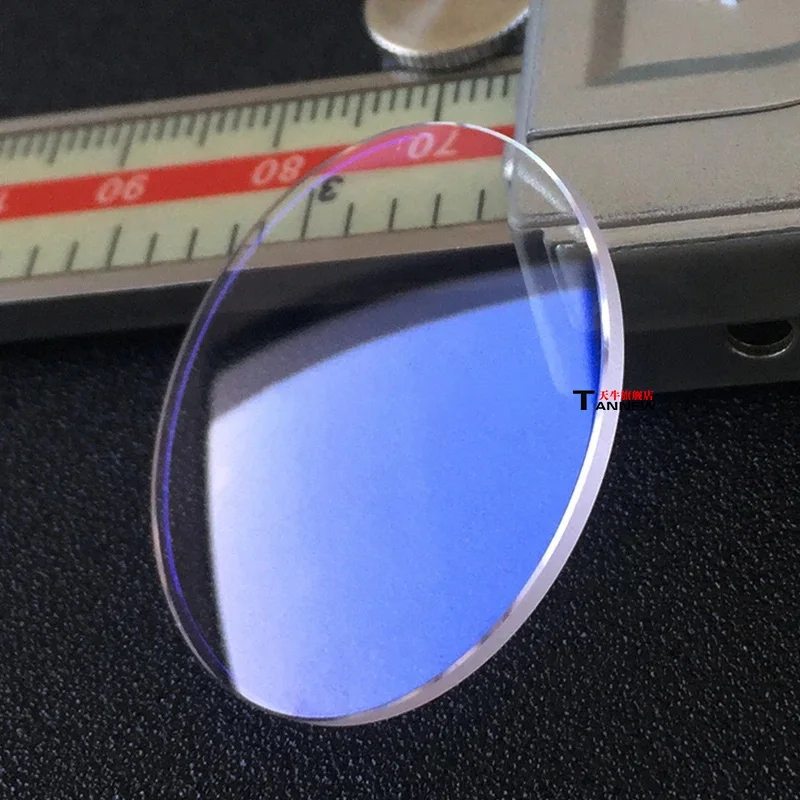 Double Dome Sapphire Crystal Watch Glass Blue AR Coating 1.5mm Thick 30-38.5mm Diameter Custom Replacement for Watch Repair