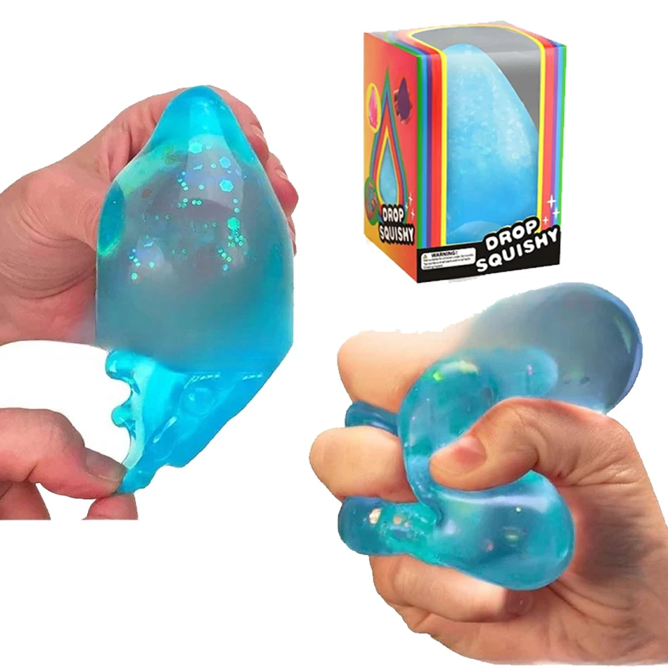 %%***Trending Nee Doh Jellyfish & Cube Squish Toy, Soft Jelly Squeeze Stress Relief Fidget Toy, Sensory NeeDoh for Kids & Adults - view 2
