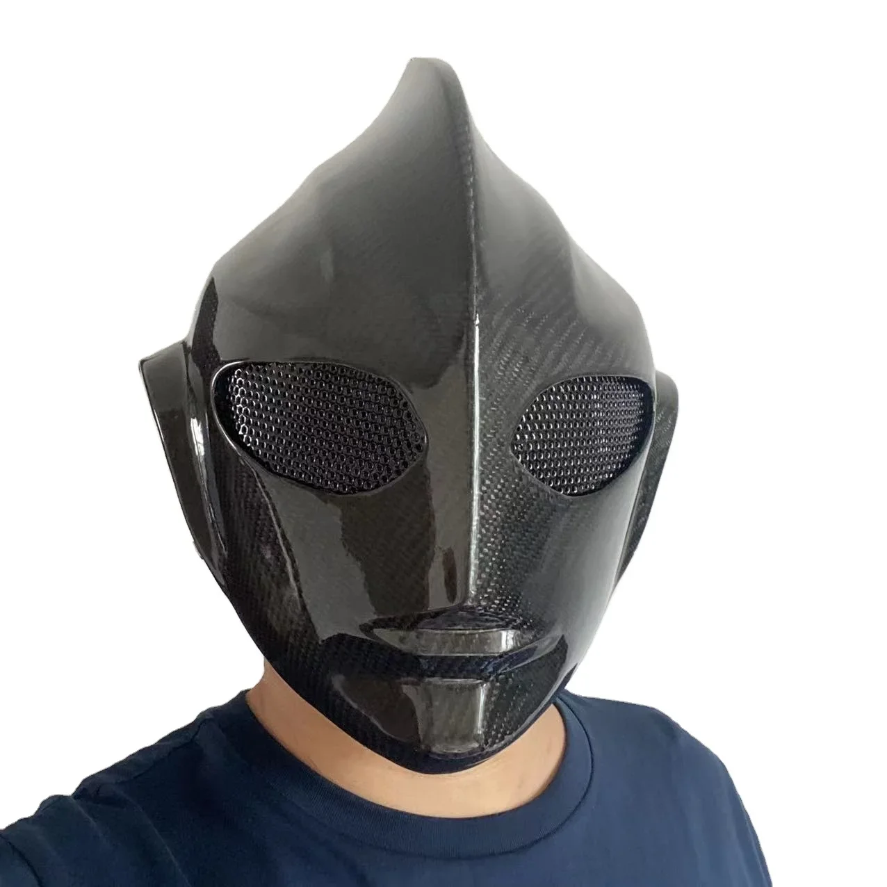 

Real Carbon Fiber Luxury Party Mask Full Face Mask Ultraman Mask