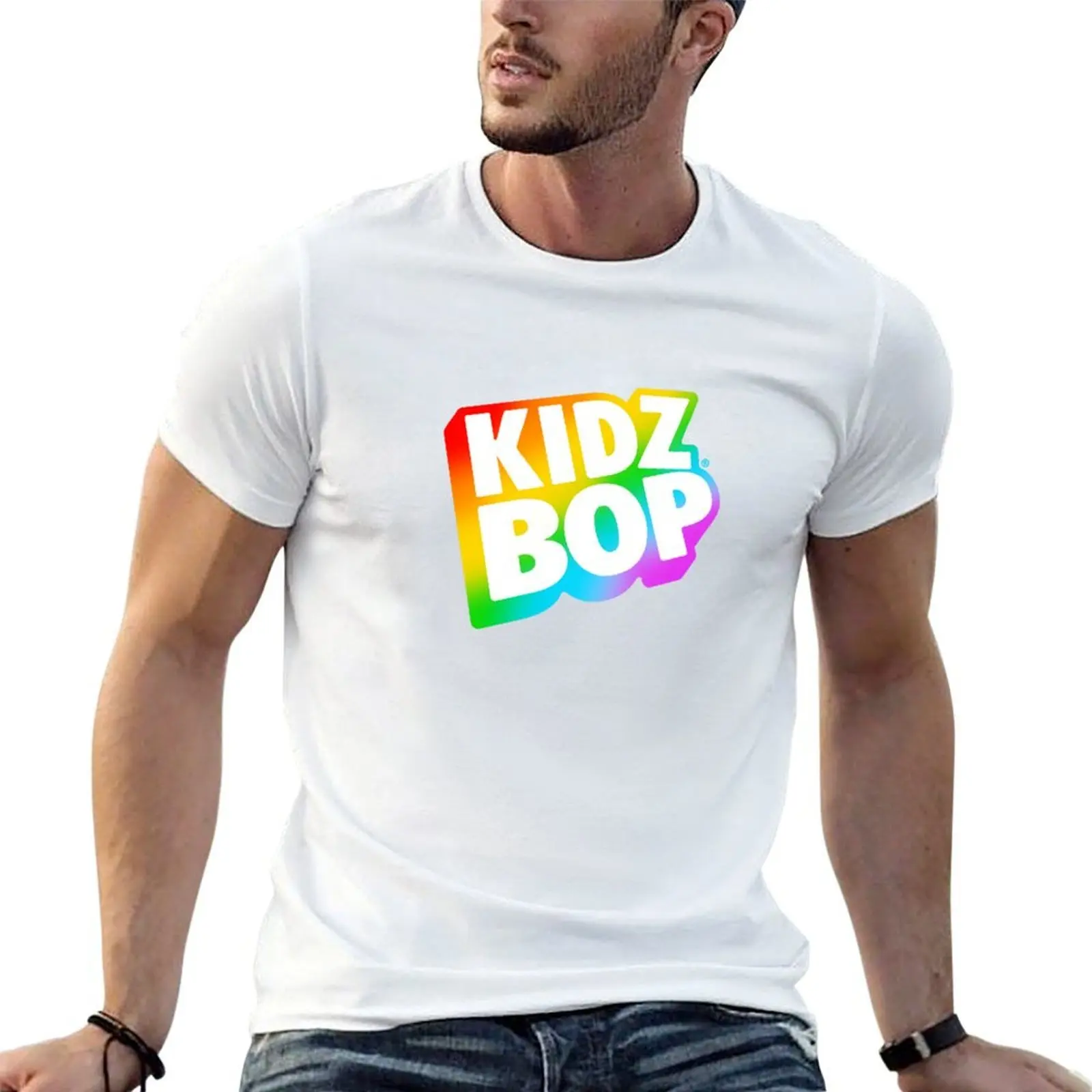 

Kidz Bop Rainbow Logo T-Shirt t shirt custom print mens graphic t shirts g man t shirts for men T-Shirt