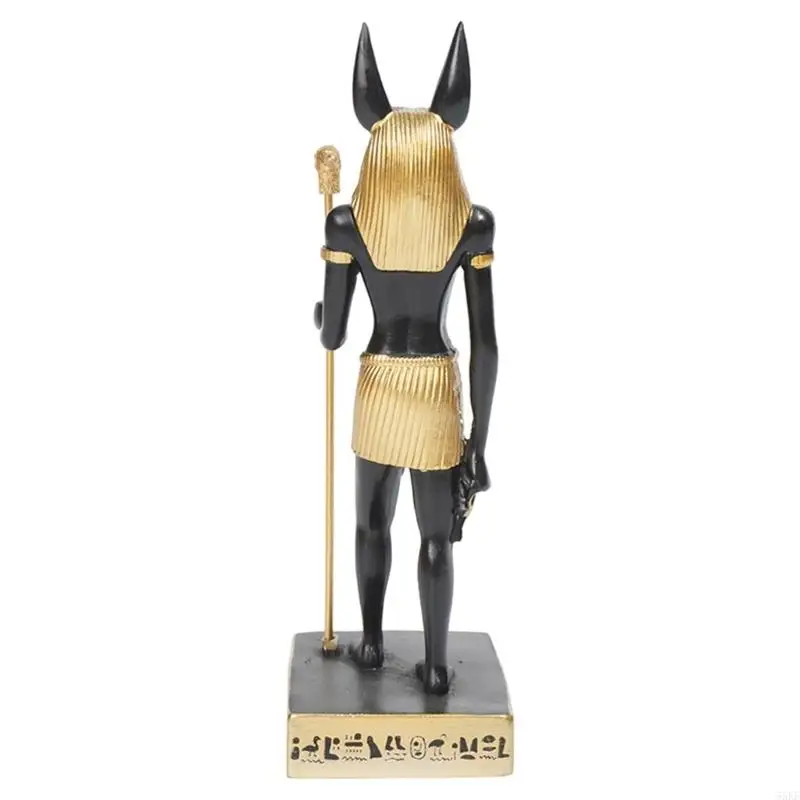 Egyptian Anubis Statue Collectibles Figurine Egyptian Mystical Character Sculpture Modern Home Decors Table Centerpieces 55KF