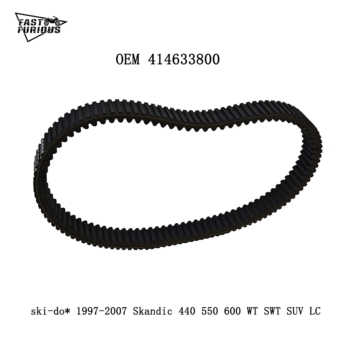 

Drive Belt For Ski-Do* Skandic WT SWT LT 440F Lynx 5900 6900 Forest Formula MX Summit 1000 Mach Z Arctic Cat ZR900 414633800