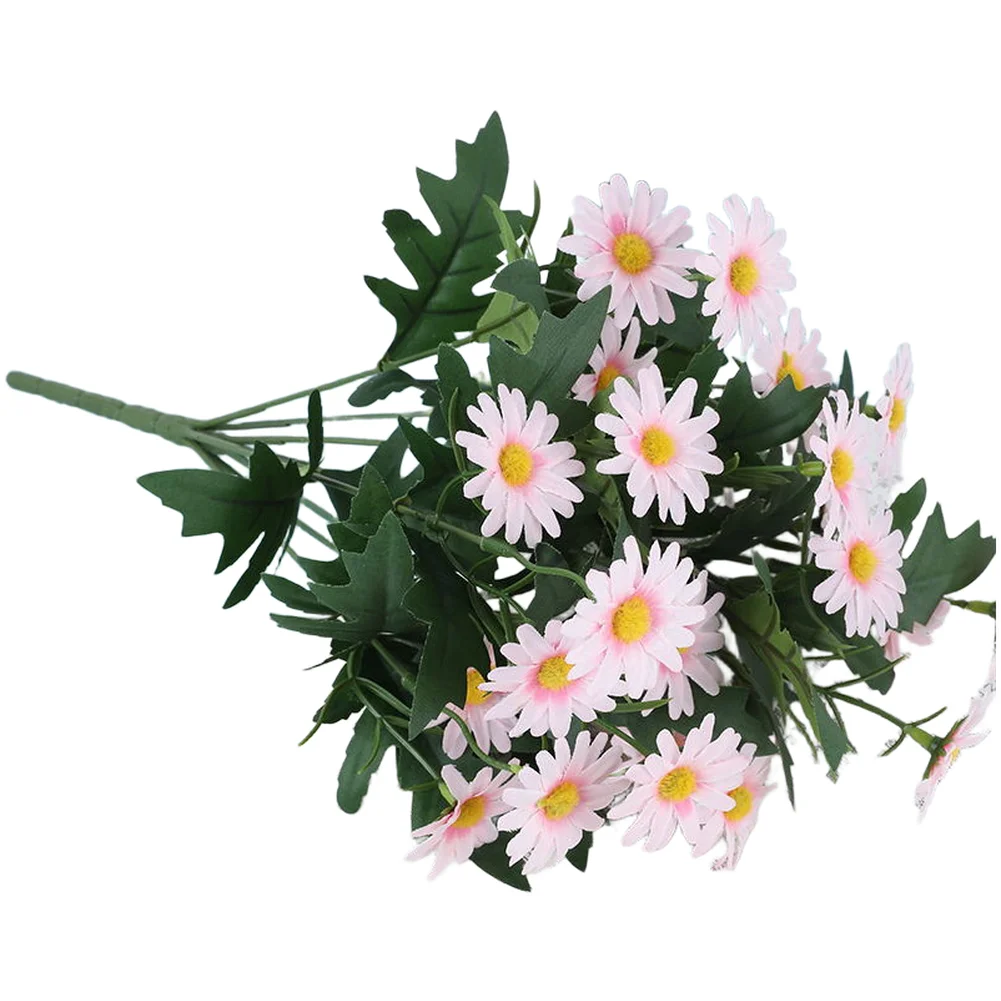Artificial Flower Bouquet Featuring Daisies for Living Room Bedroom Entryway and Wedding Reception Decoration Tasks