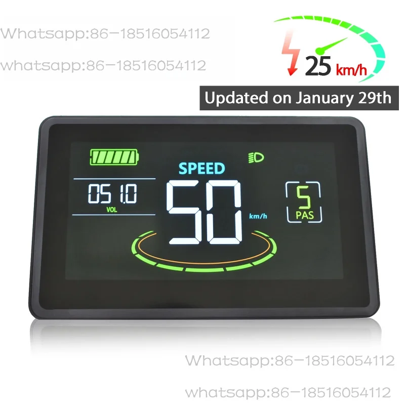 H6C Bicycle Computer Large Screen Led Cycling Computer Odometer Accurate Waterproof Bicycle Speedometer E Bike Accessories
