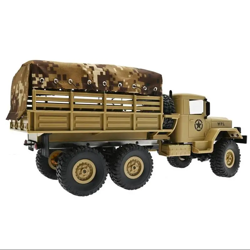 WPL 1:16 remote control hood Bugas B24 B16 DIY modification of original canvas four-wheel drive six-wheel drive military card