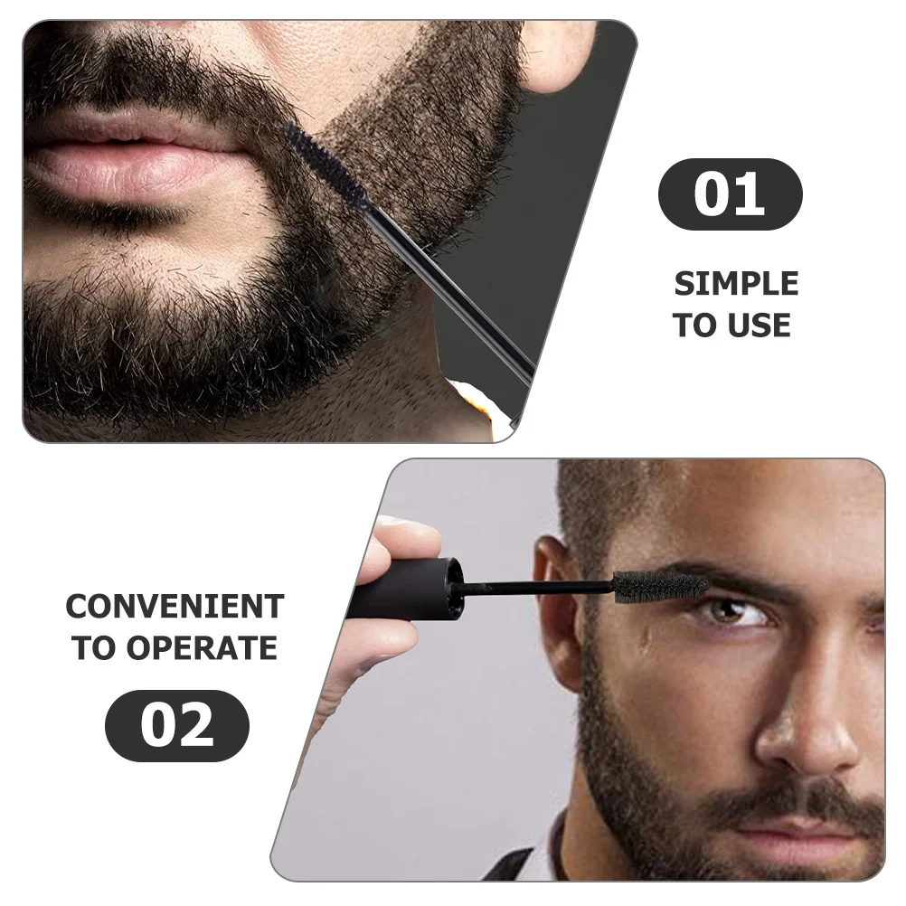 

Men Temporary Beard Mustache Eyebrow Dye Natural Color Safe Easy Application Temporary Color Beard Mustache Eyebrow Dye