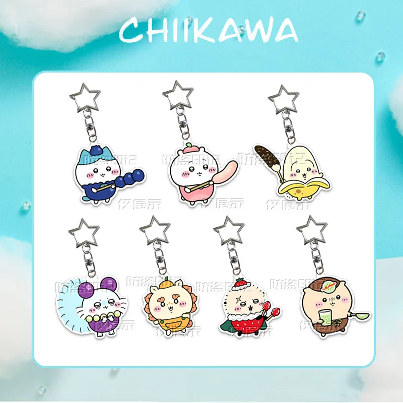 

Cute Chiikawa Acrylic Keychain Kawaii Cartoon Bag Pendant Gift Accessories Fan Hachiware Usagi Anime Related Product Girl Gift