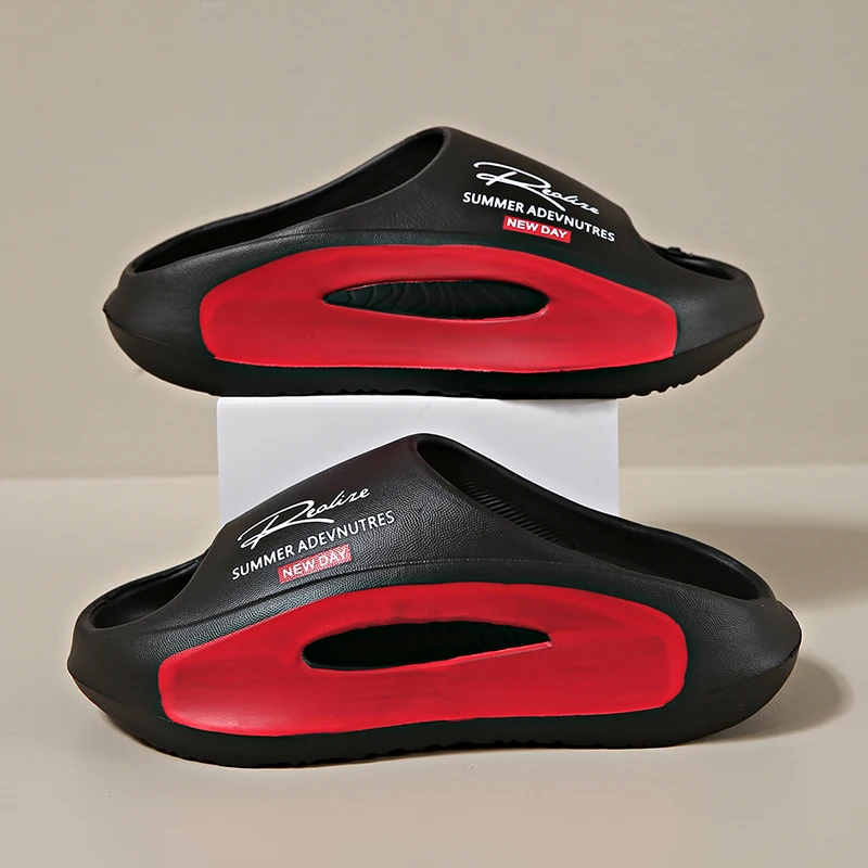 

Женские тапочки из ЭВА, домашние шлепанцы, модные пляжные повседневные шлепанцы, сандалии для влюбленных, нескользящие тапочки для женщин, мюли, домашняя обувь