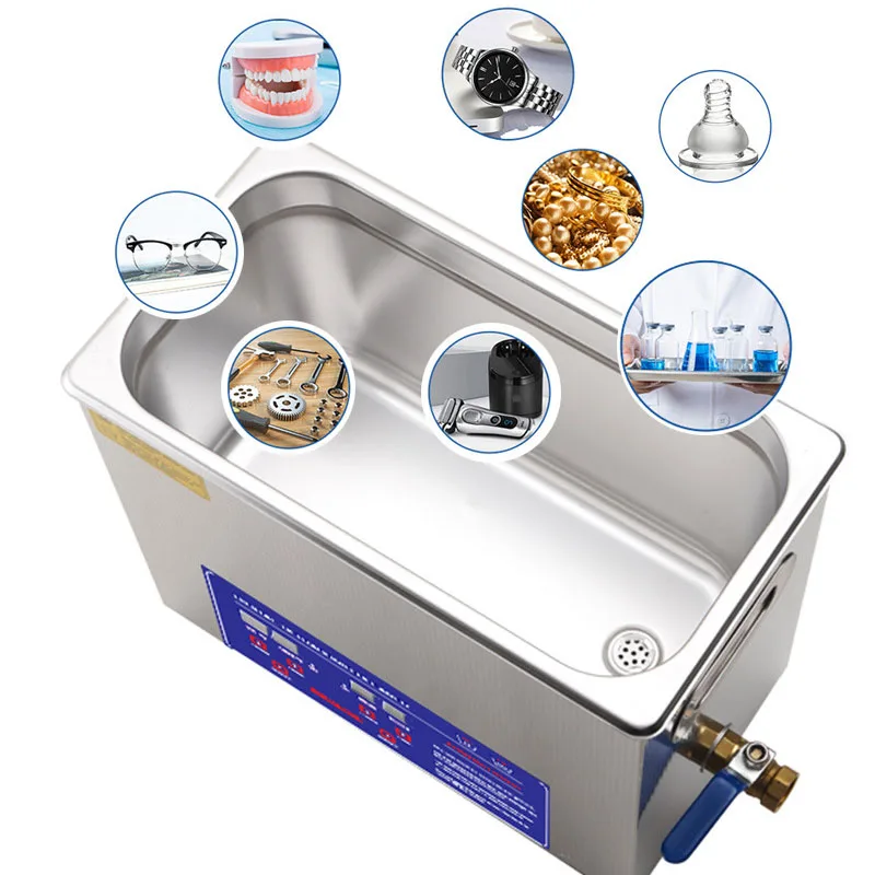 C630 Hardware Ultrasonic Cleaner 6L Dental Auto Parts Laboratory Degreasing PCB Cleaner