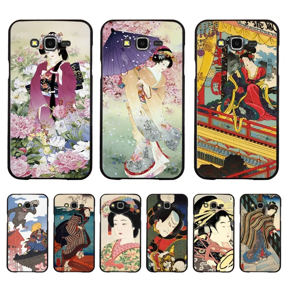 Japanese Ukiyo-E Painting Phone Case For Samsung J 7 plus 7core J7 neo J6 plus prime J6 J4 J5 Mobile Cover