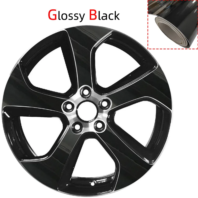 MATTE/ GLOSS BLACK Protective Film DIY Pre-cut Wheel Stickers For VW VOLKSWAGEN GOLF GTI MK7 2014-2020 18