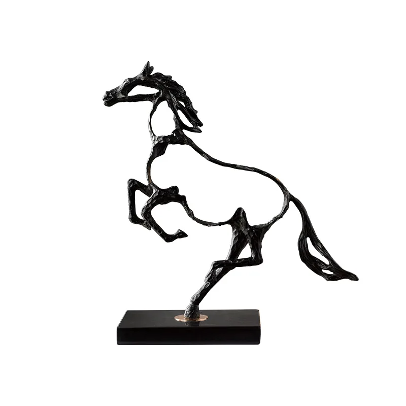 

Premium hollow horse ornament creative home wrought iron ornament business gift