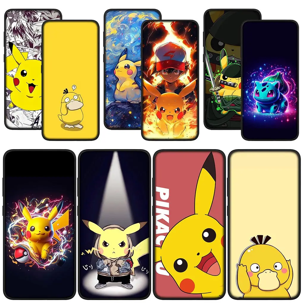 P-Pokemons P-Pikachus Psyduck Phone Cover for Huawei P30 P20 P10 Y6 Y7 Y9 Prime Mate 10 20 Pro Lite Y9A Y8S P Smart 2019 Case