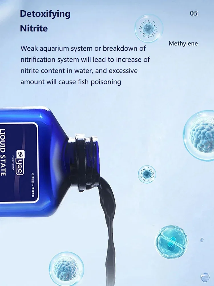 235ML Methylene Blue Solution Ornamental Fish for Aquarium Removal of White Spots and Fish Disease Medicine Koi Goldfish Betta