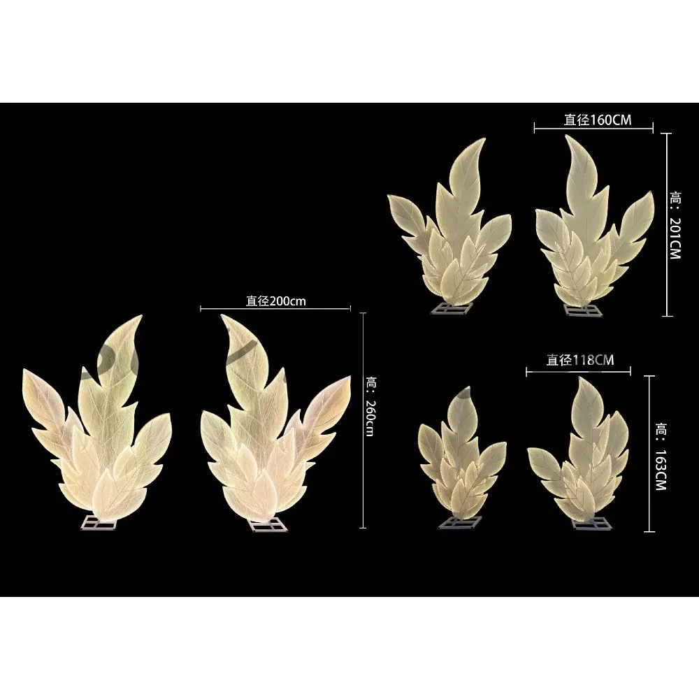 Wedding props glow butterfly stage ceiling decoration road scene arrangement ornament