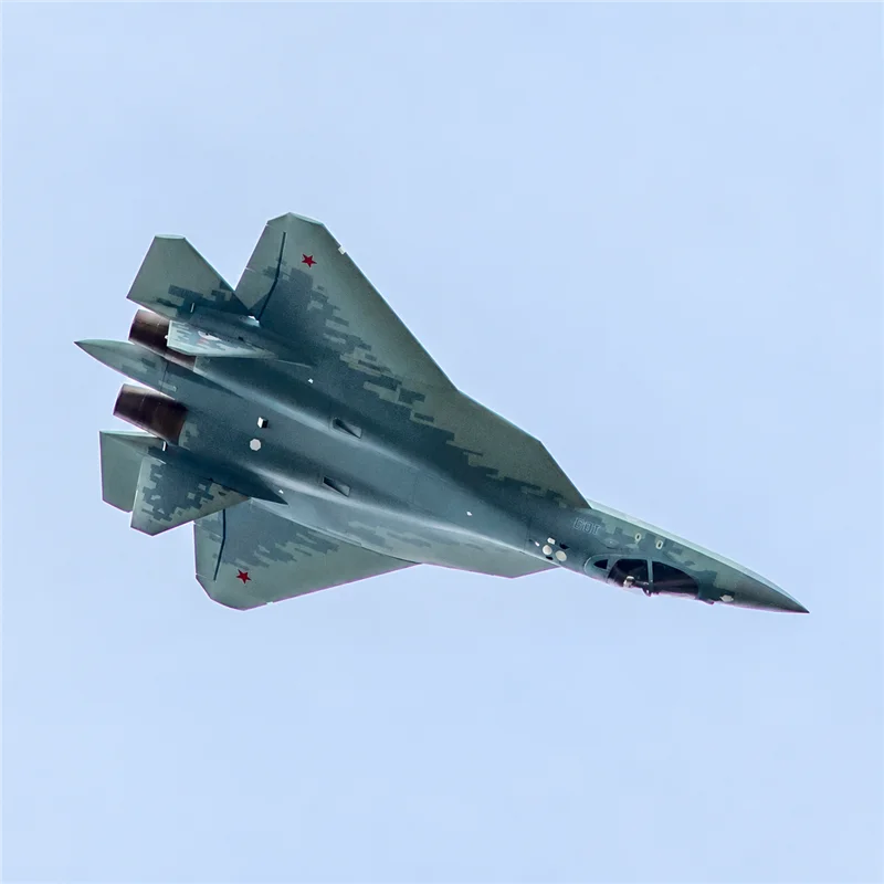 FlyFans 7CH Sukhoi Su-57E Twin 70mm RC EDF Jet KIT/KIT+S/PNP Version Remote Control Model Plane