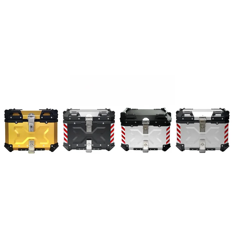 Factory Hot Selling 45L Gold Tail Box Aluminum Alloy Custom Suace Sliver Packing Motorbike Top