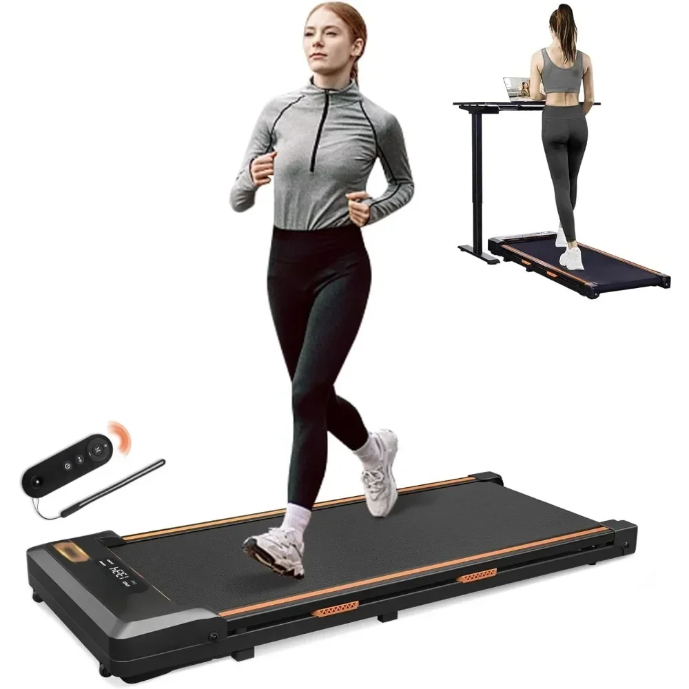 Under Desk Treadmill, 2 in 1 for Walking and Jogging, Treadmill with Remote Control Lanyard, 2.5HP Low-Noise in LED Display