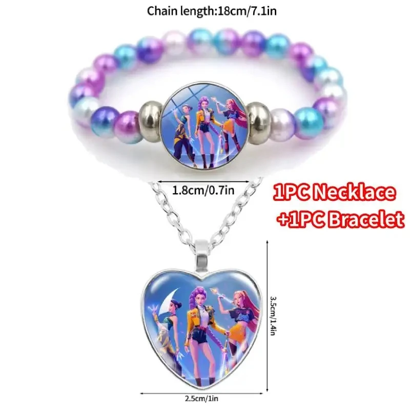 Anime Lumi Mila Zoi Hexenjäger Perlenarmband Cartoon-Figur Halskette Accessoires Schmuck Geburtstag Weihnachtsgeschenk