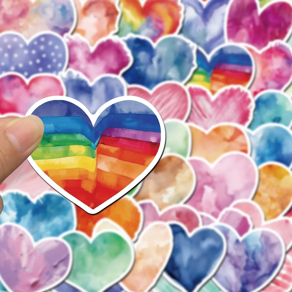 10/50Pcs Valentine's Day Heart Girl Varied Sticker Pack for Kid Aesthetic Graffiti Decal Scrapbooking Laptop Notebook Decoration