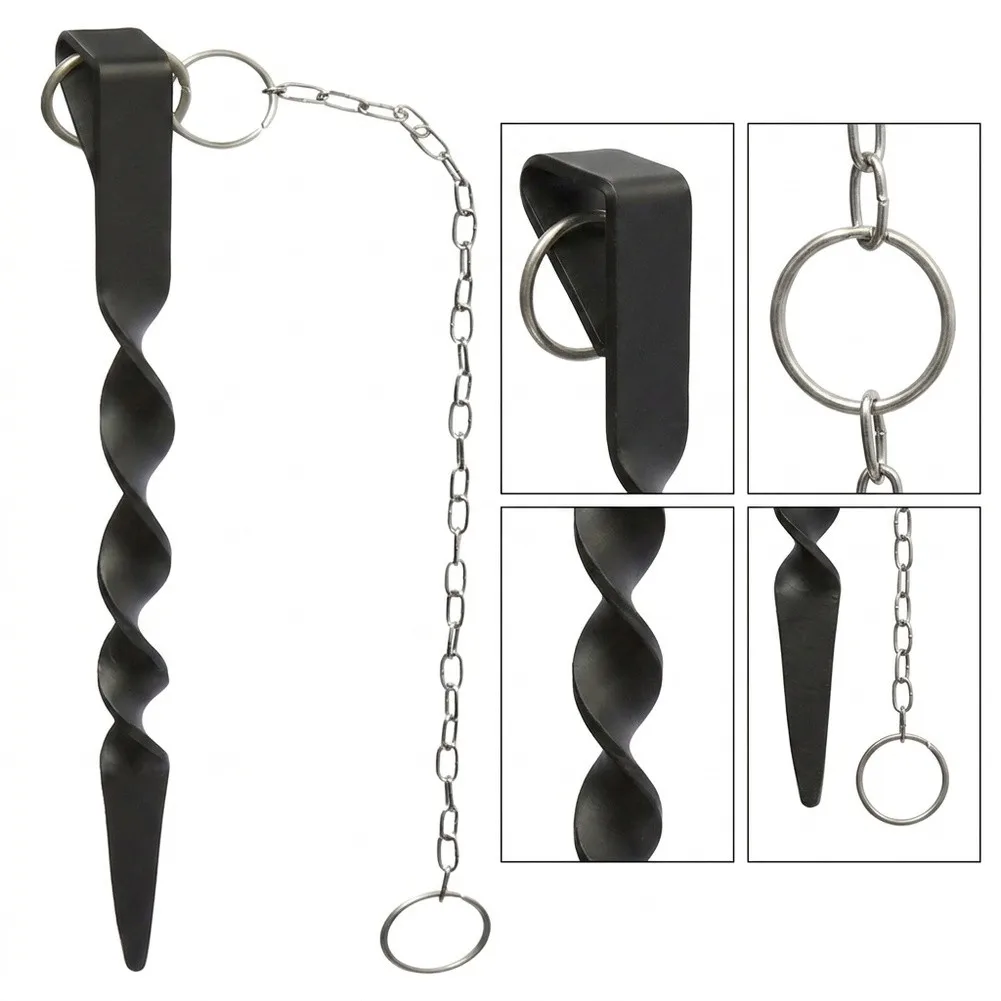 Rain Chain Fixing Anchor Stake Iron For garden Drainage Positioning Fastener for Outdoor Gutter and Rain Chain Compatibility