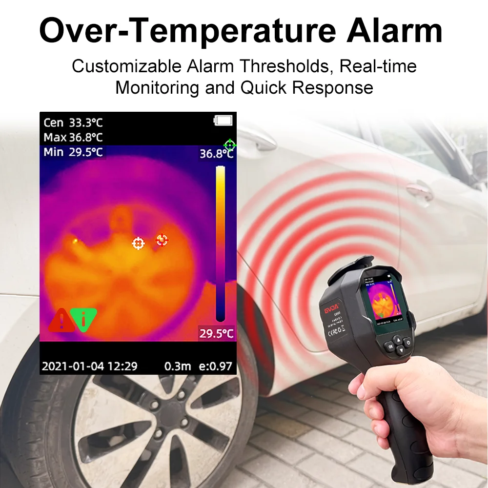 GVDA Thermal Imaging Camera High Precision Thermal Imager Infrared Temperature Meter PCB Floor Circuit Pipeline Repair Detection