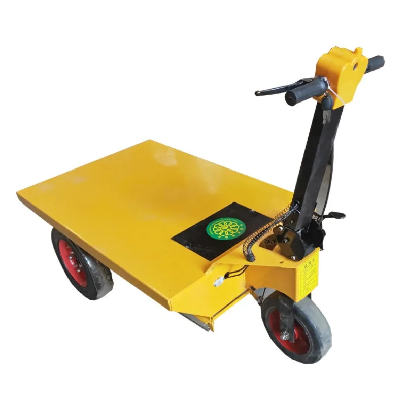 

Electric gray bucket truck, farm breeding dung truck