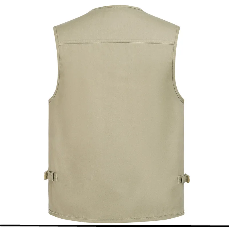 L-8XL Outdoor-Weste mit mehreren Taschen, Klettern, Wandern, Camping, Angeln, Bergsteigen, Reisen, Radfahren, Freizeit, Weste – Detail 18