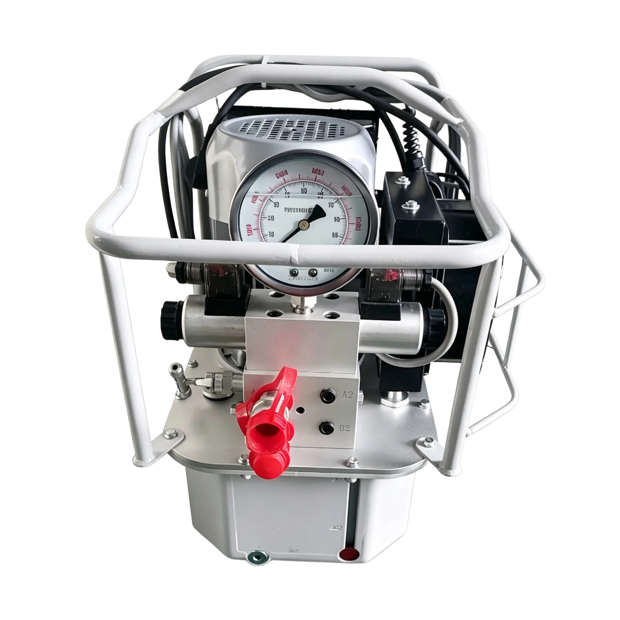 700Bar 2 Stage Electric Hydraulic Power Pump 1.1KW With Hydraulic Hoses Electric Hydraulic Torque Wrench Pump