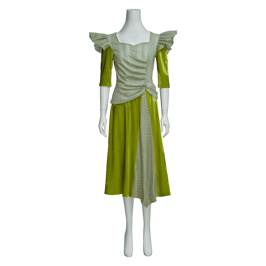 Musical Hadestown Persephone Cosplay Kostüm Frau grünes Kleid Persephone Bühnenkostüm Ballkleid