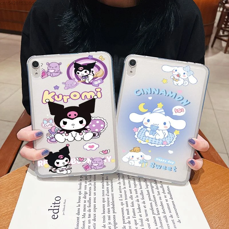 Sanrio Kuromi Cinnamoroll IPad Case Pro 12.9 11 Inch Protective Case Mini 5 6 Air 4 3 2 Anti Drop Cover IPad 2022 10 Generation