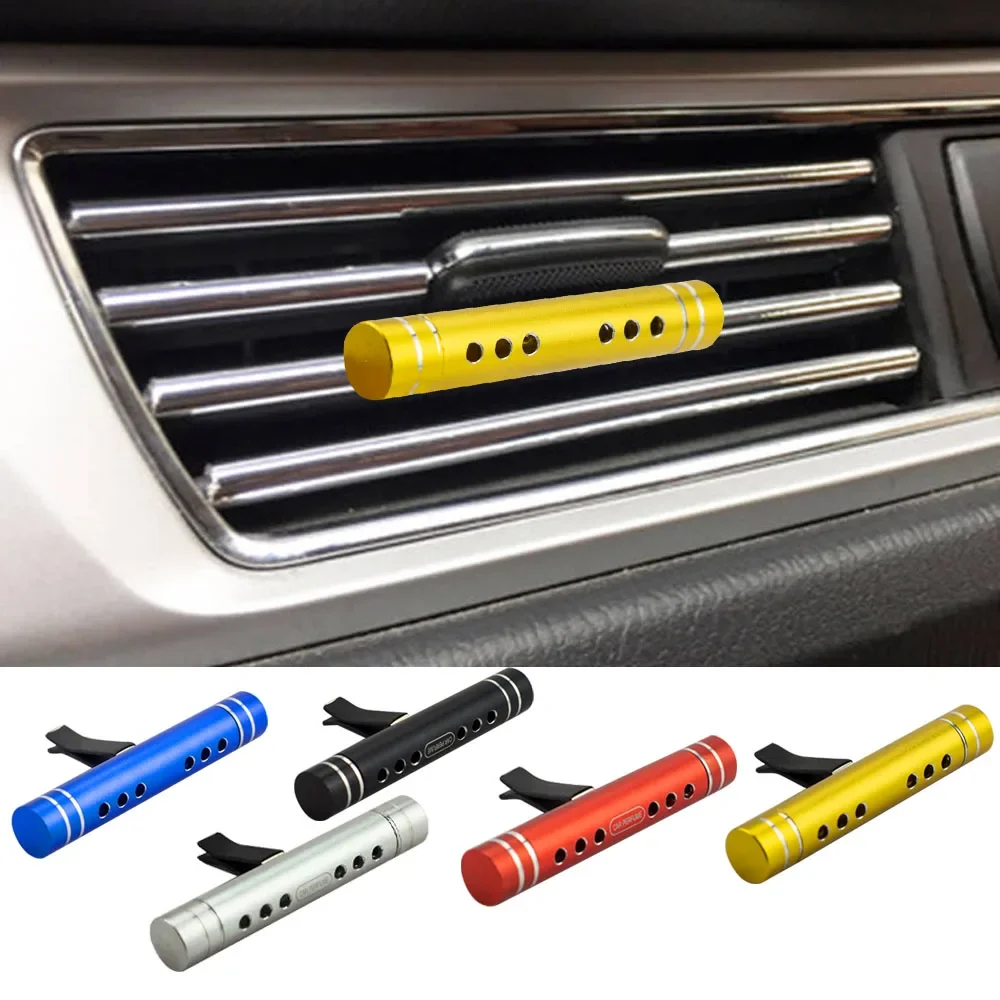 Car Air Freshener Mini Air Conditioner Outlet Perfume Car Aromatherapy Clip Detachable Auto Aromatherapy Stick Diffuser Perfume