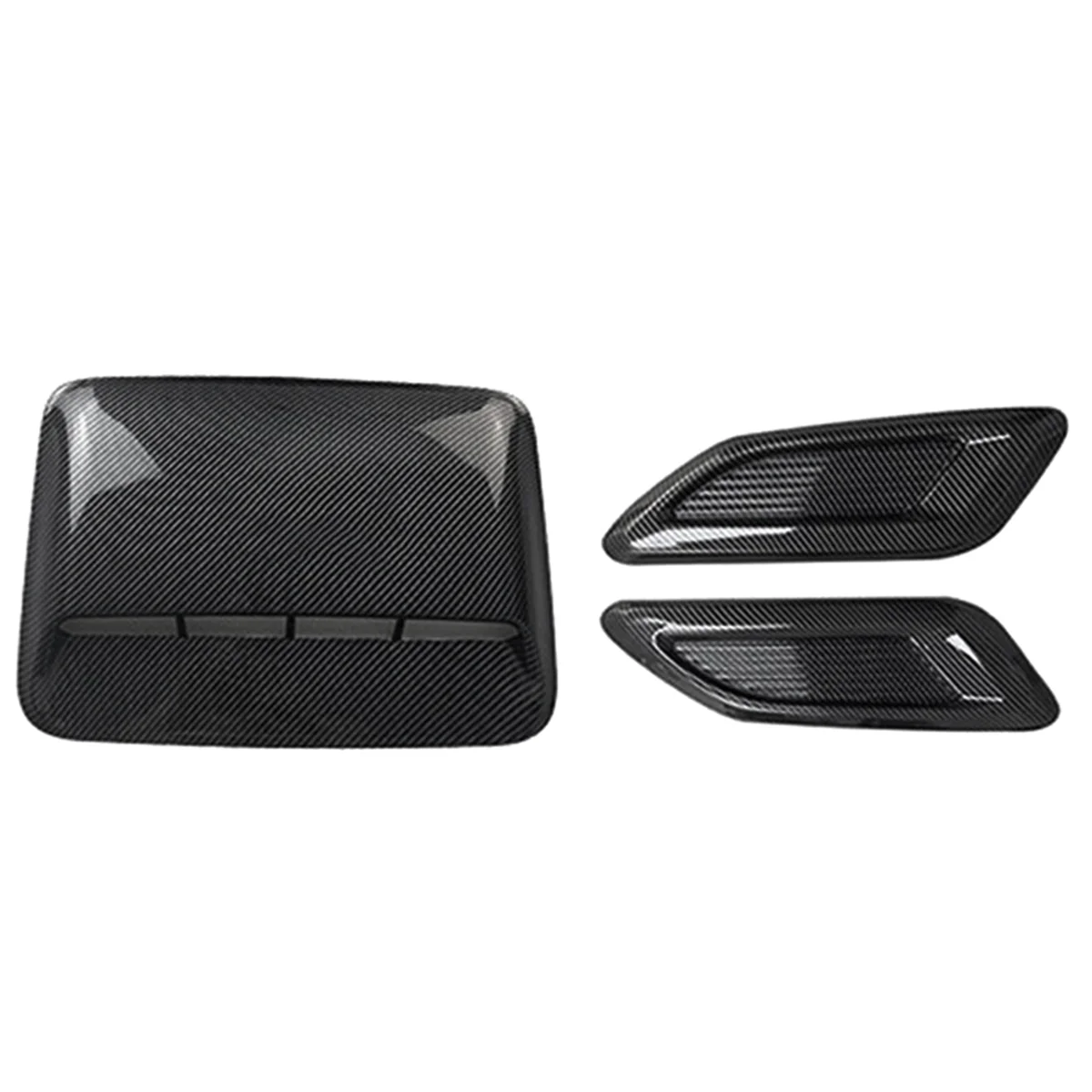 

Car Air Flow Intake Hood Scoop Vent Bonnet Decor Cover Center Side Air Outlet Hood Auto Exterior Accessories Universal A