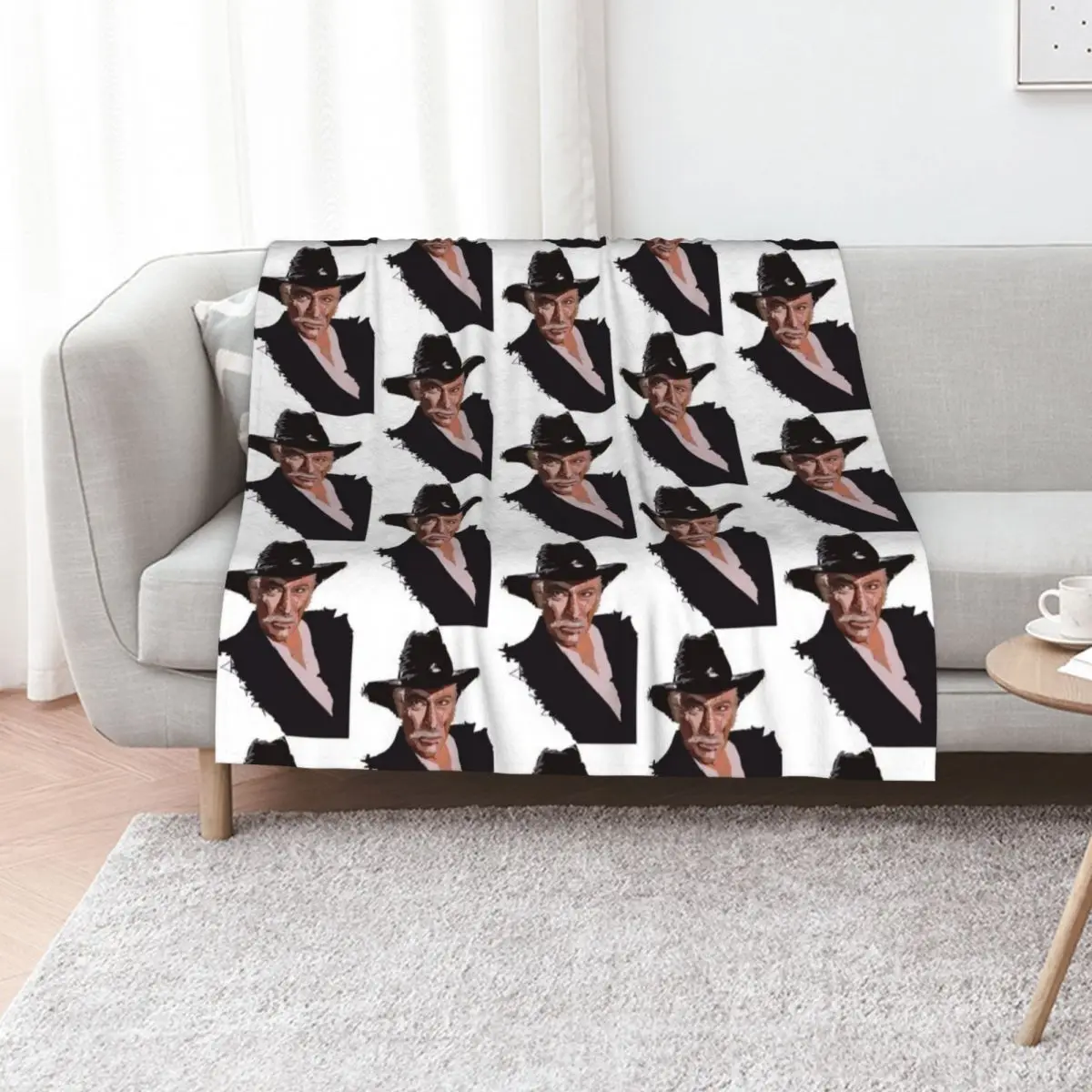 Lee Van Cleef - without background Throw Blanket Cozy Light Blanket for Travel Camping Picnic