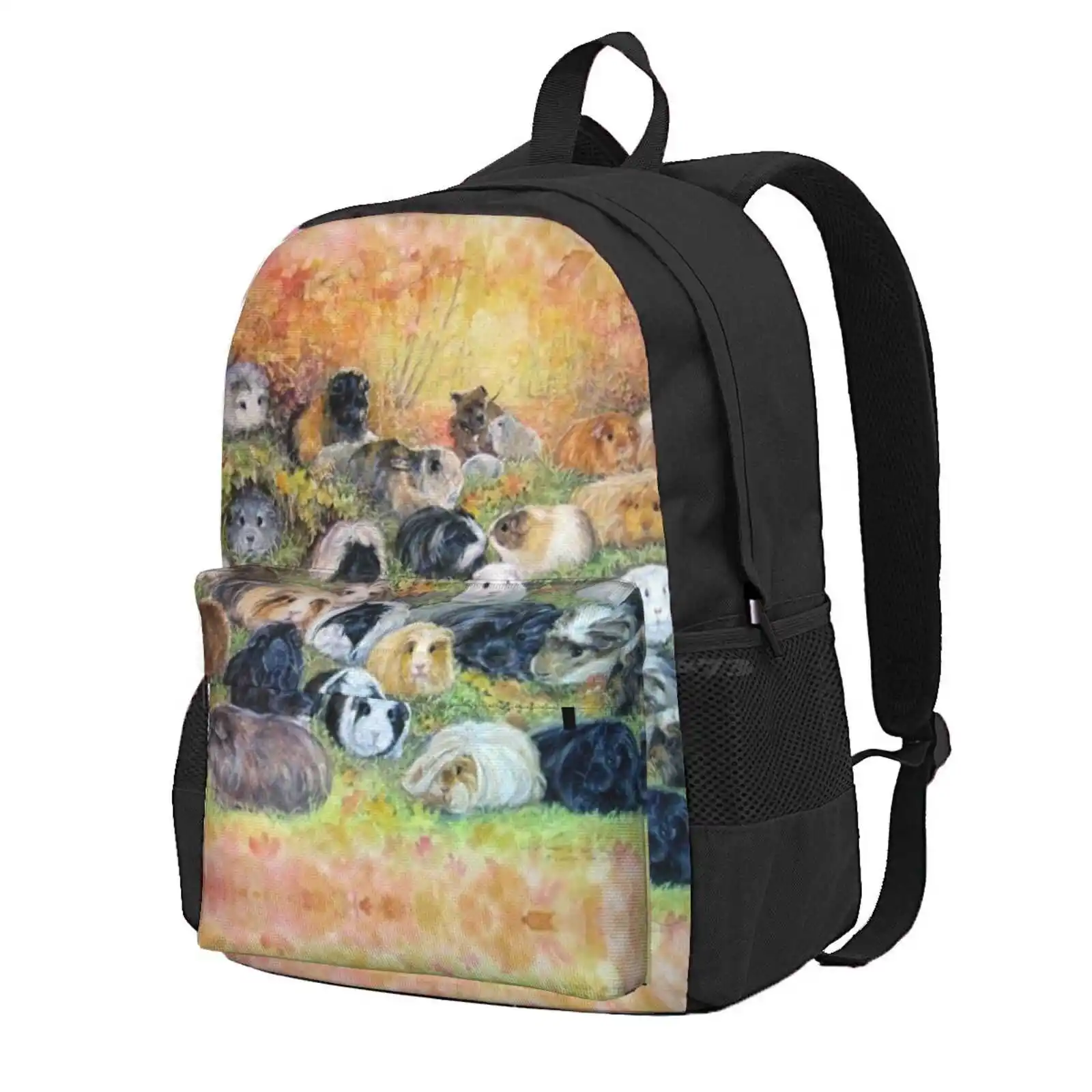 Autumn Pannage Hot Sale Schoolbag Backpack Fashion Bags Cute Guinea Pig All Things Guinea Pig Guinea Pig Art Guinea Pig