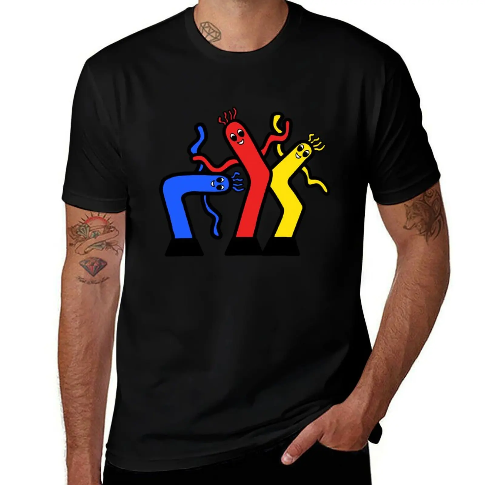

Three Wacky Waving Inflatable Tube People T-Shirt funny t shirts dark humor graphic t shirts for man cotton t shirt pack T-Shirt